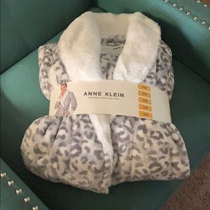 Anne Klein Long Sleeve Plush Wrap Robe